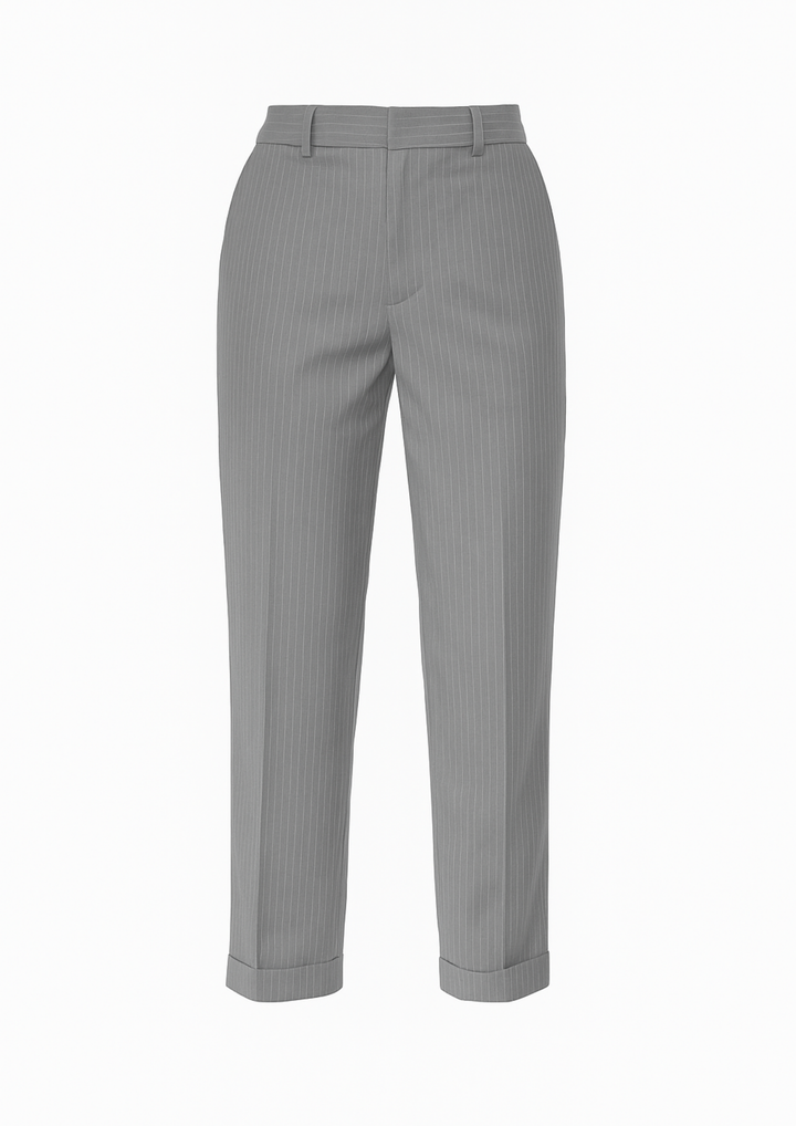 Thalindra Gestreifte Anzughose - Grau