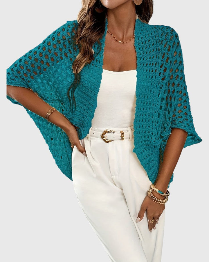 Jesse – Open Knit Drape Cardigan