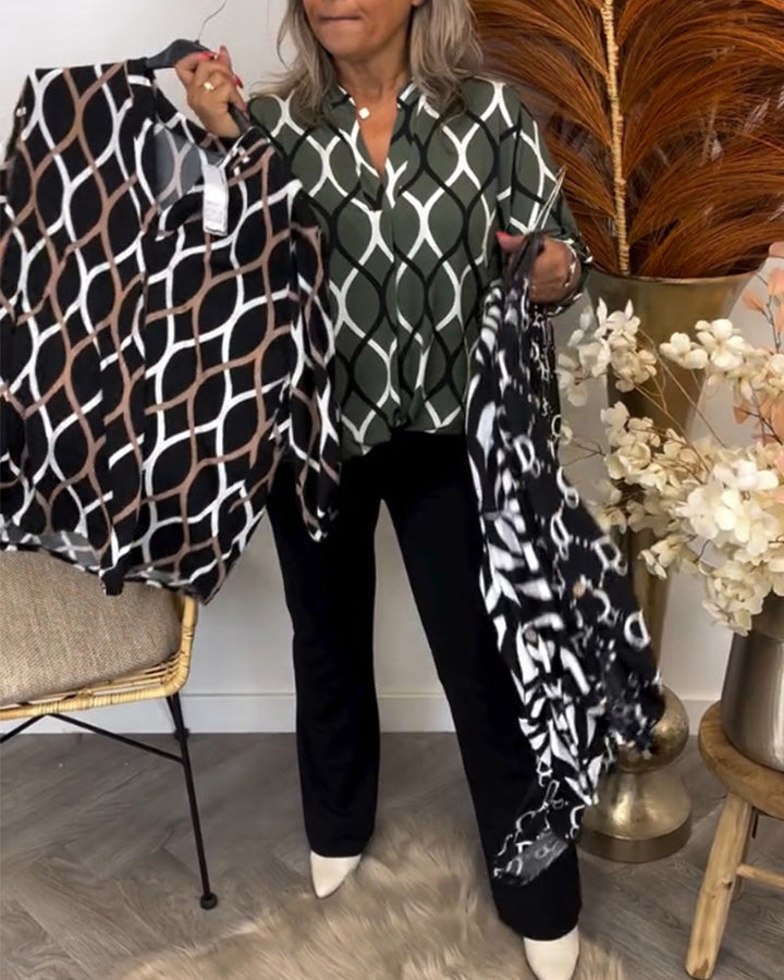 Kornelia – Modische bedruckte Bluse