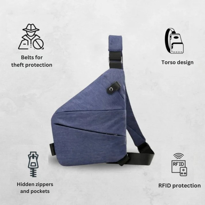 Maxine – Anti-Diebstahl-Umhängetasche für jeden Tag