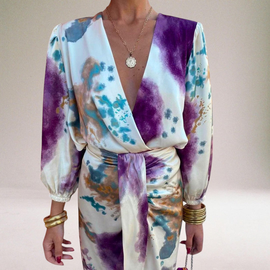 Valeria | Elegantes Kleid mit Taillenknoten