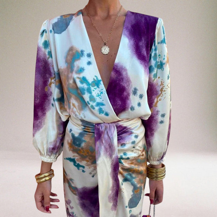 Valeria | Elegantes Kleid mit Taillenknoten