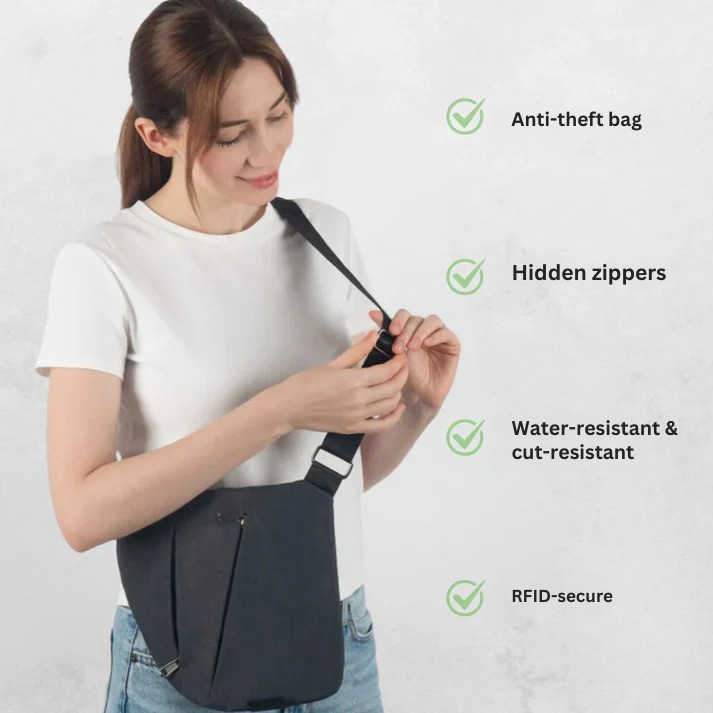 Maxine – Anti-Diebstahl-Umhängetasche für jeden Tag