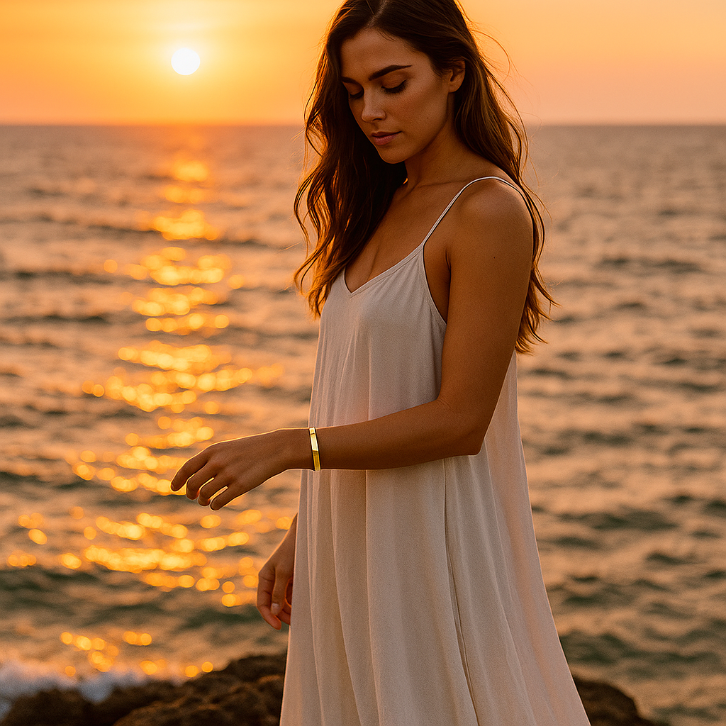 Coralia | Gold Line Armband