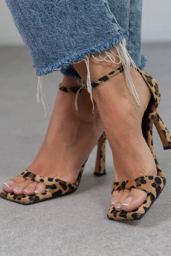 Giulia | High-Heel-Sandalen mit Animal-Print