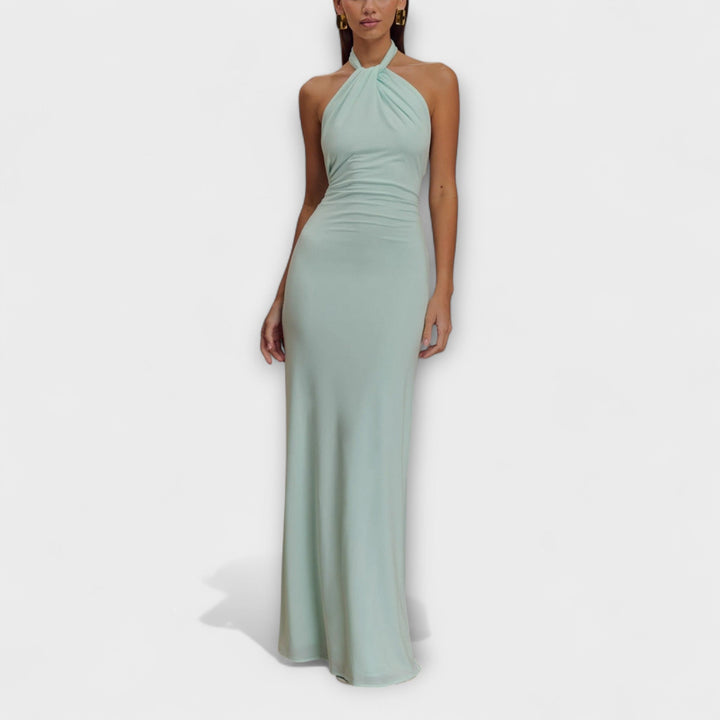 Gisele - Elegant Halter Maxi Dress