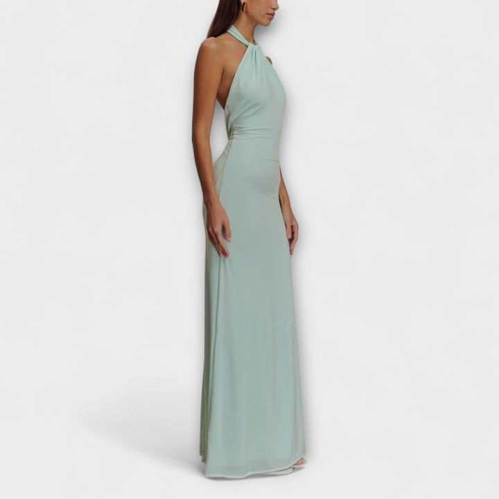Gisele - Elegant Halter Maxi Dress