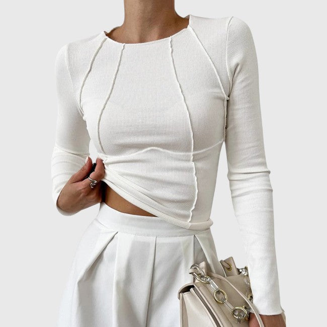 Alia – Figurbetontes Langarmtop