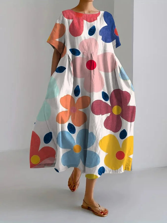 Irene - Effortless Print Dress