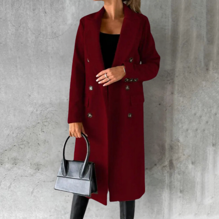 Vianne – Eleganter Trenchcoat aus Wollmischung