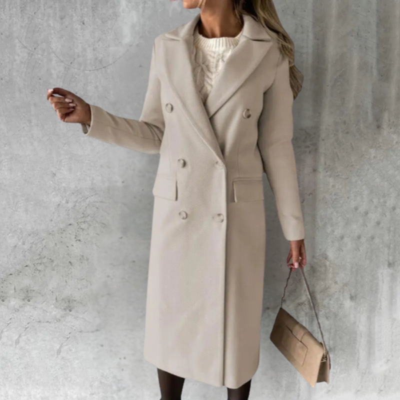 Vianne – Eleganter Trenchcoat aus Wollmischung