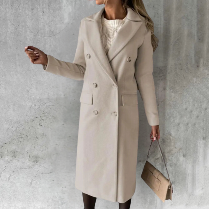 Vianne – Eleganter Trenchcoat aus Wollmischung