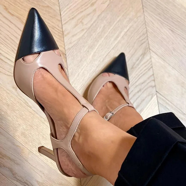 Evrardine | Two-Tone Pointed Toe Pump