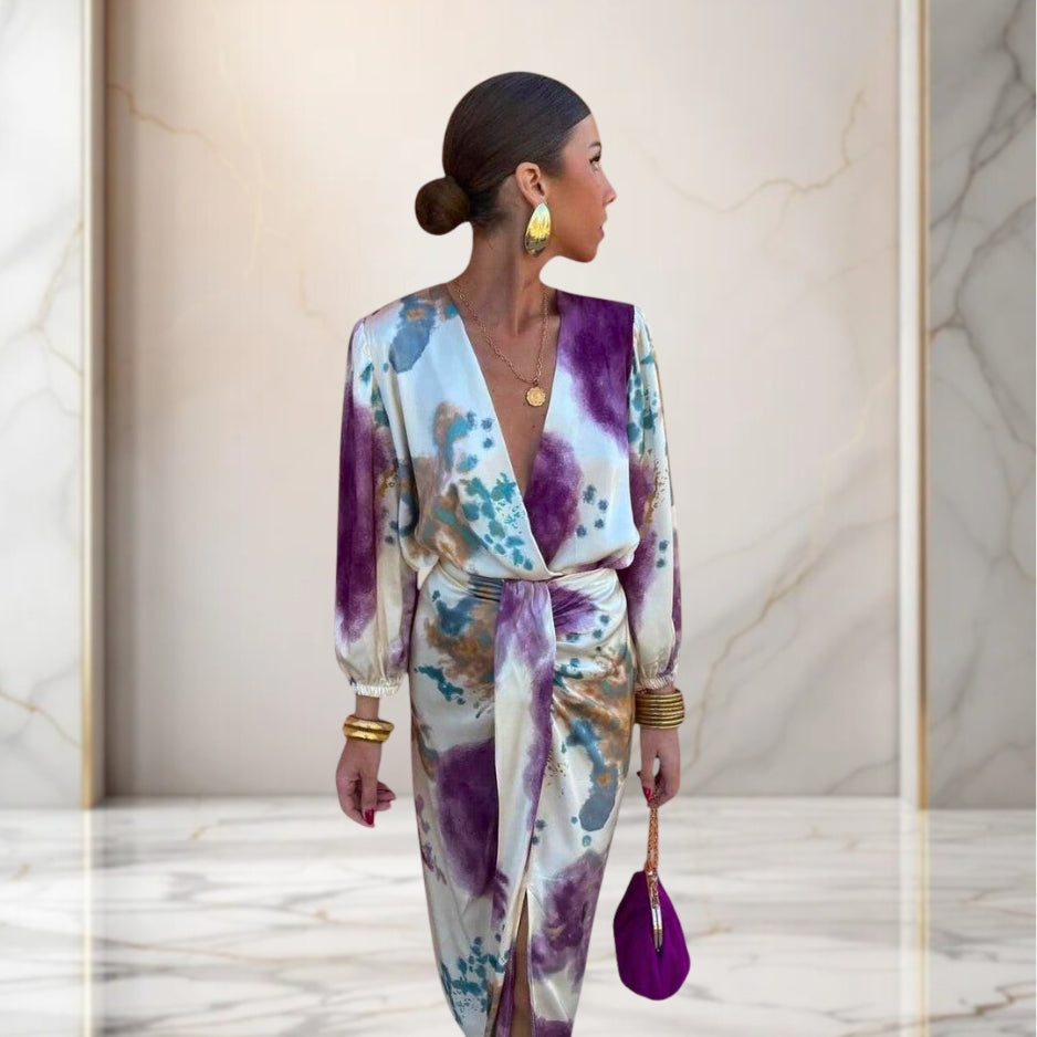 Valeria | Elegantes Kleid mit Taillenknoten