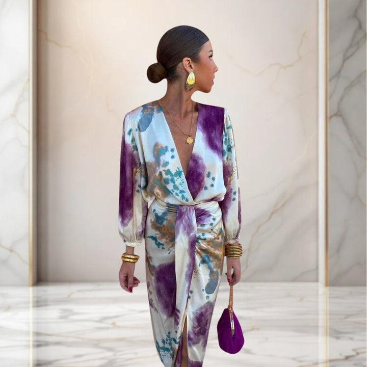 Valeria | Elegantes Kleid mit Taillenknoten