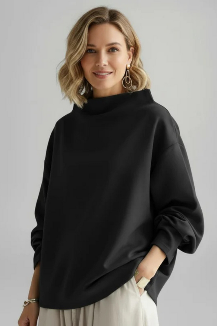 Marga Elegante Bluse - Schwarz