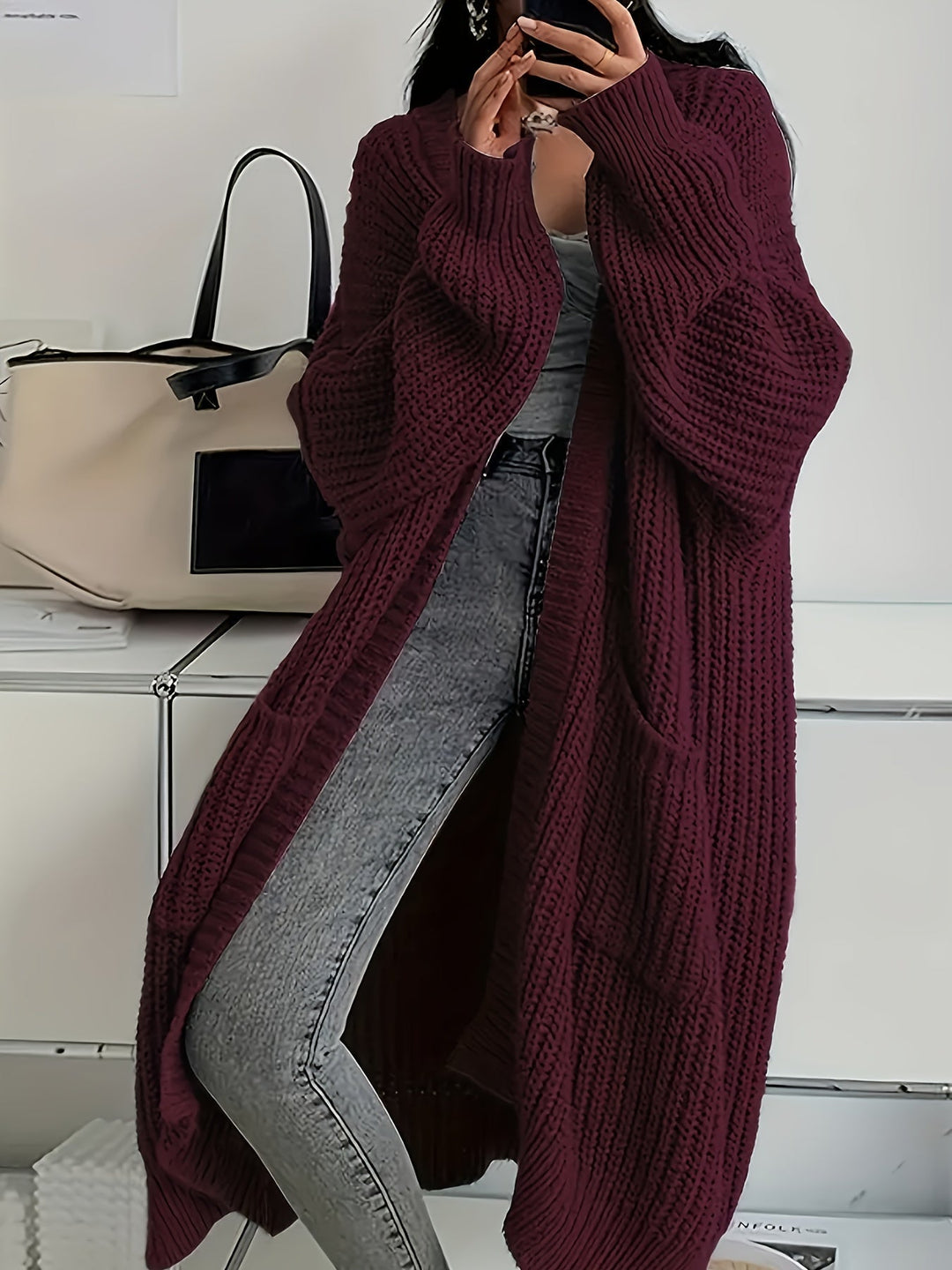 Gwenda – Warm Elegance Longline Cardigan