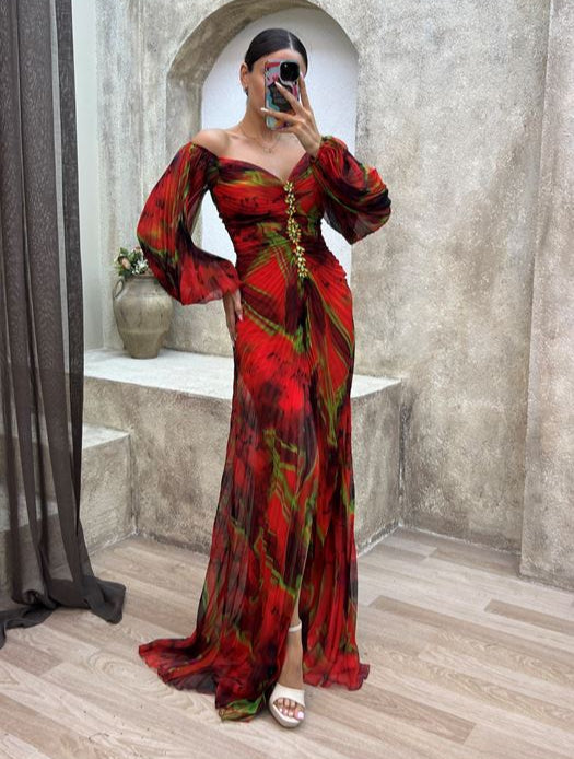 Gisselle – Elegantes Kleid mit V-Ausschnitt