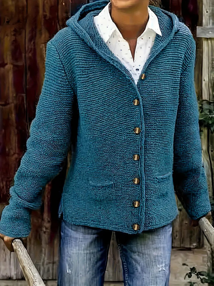 Georgette – Cozy Cardigan Hoodie with Long Sleeves