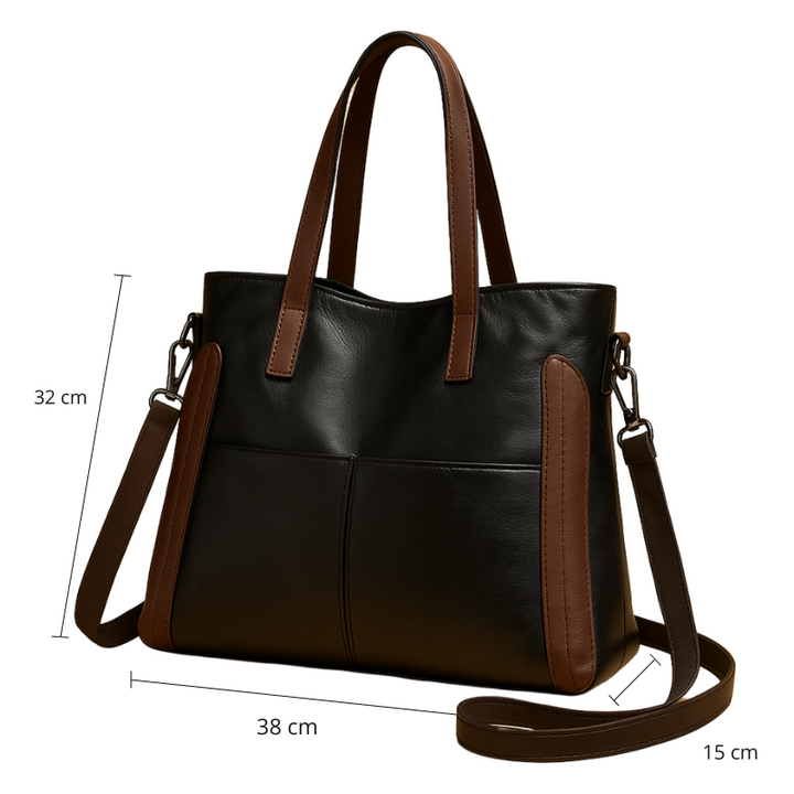 Annelin™ | Klassische Tasche aus veganem Leder 