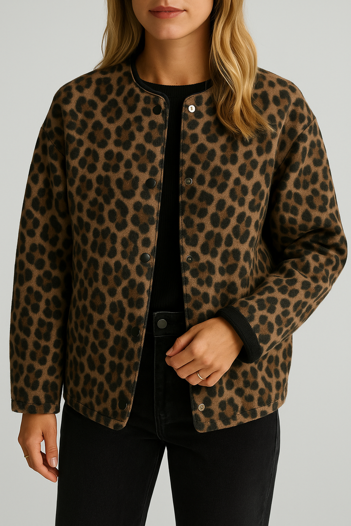 Dascha – Trendige Jacke mit Leopardenmuster