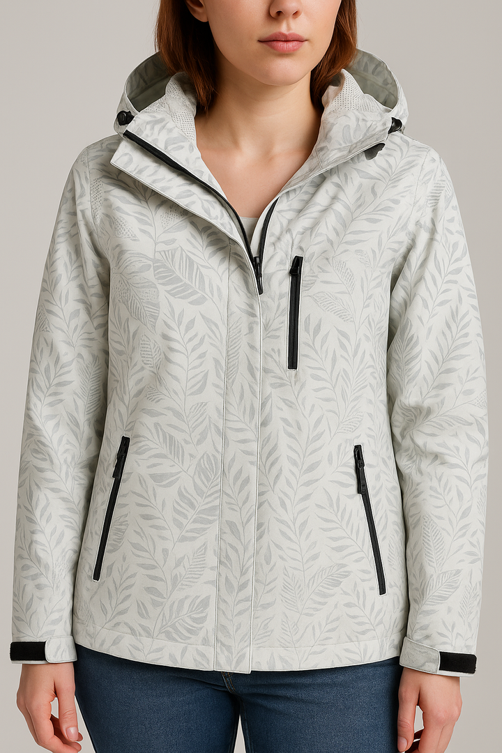 Holly – Bedruckte, leichte, wasserdichte Jacke