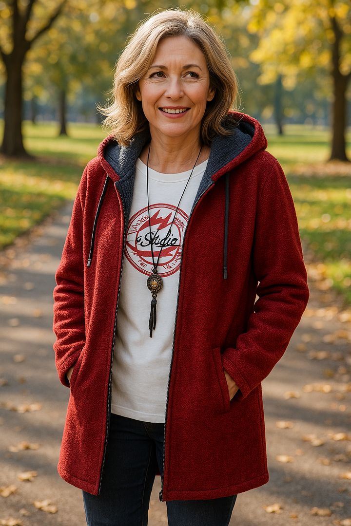 Wendy – Weiche Damenjacke mit Kapuze