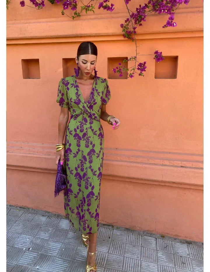 Fiona - Boho-Chic Wrap Dress