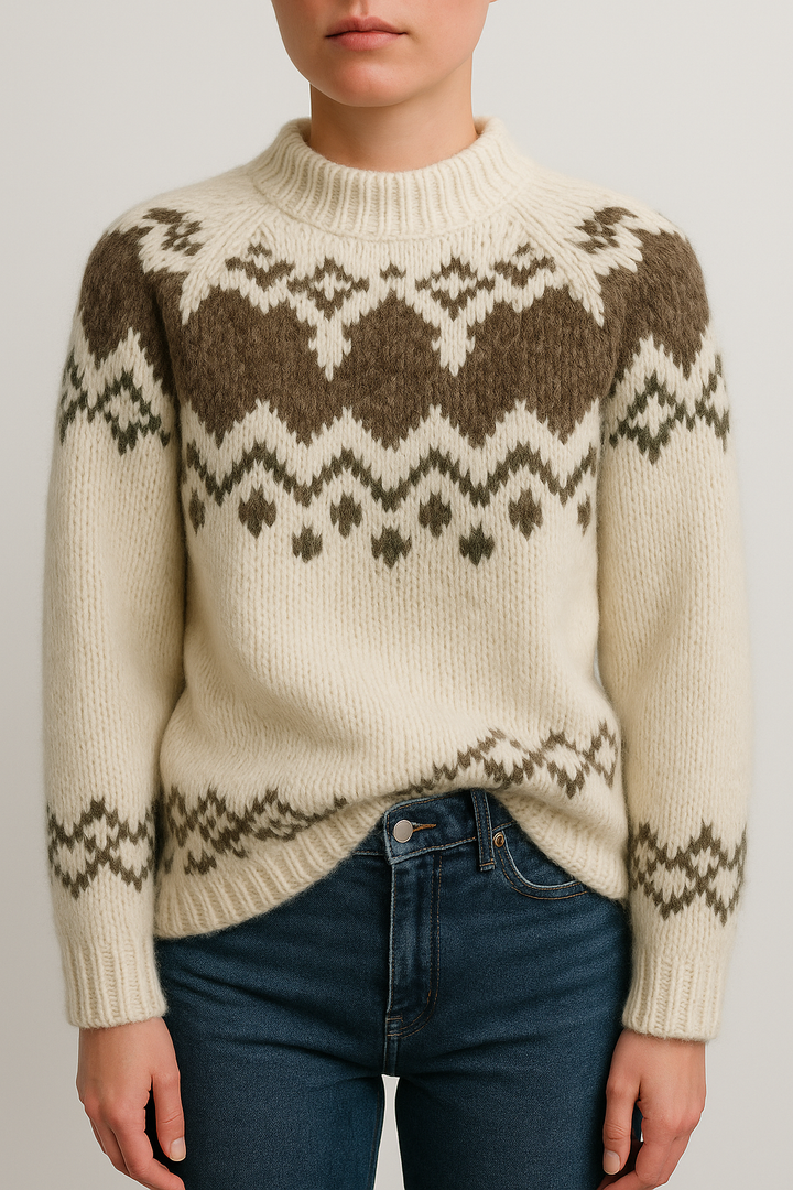 Emma – Farbiger, weicher Pullover