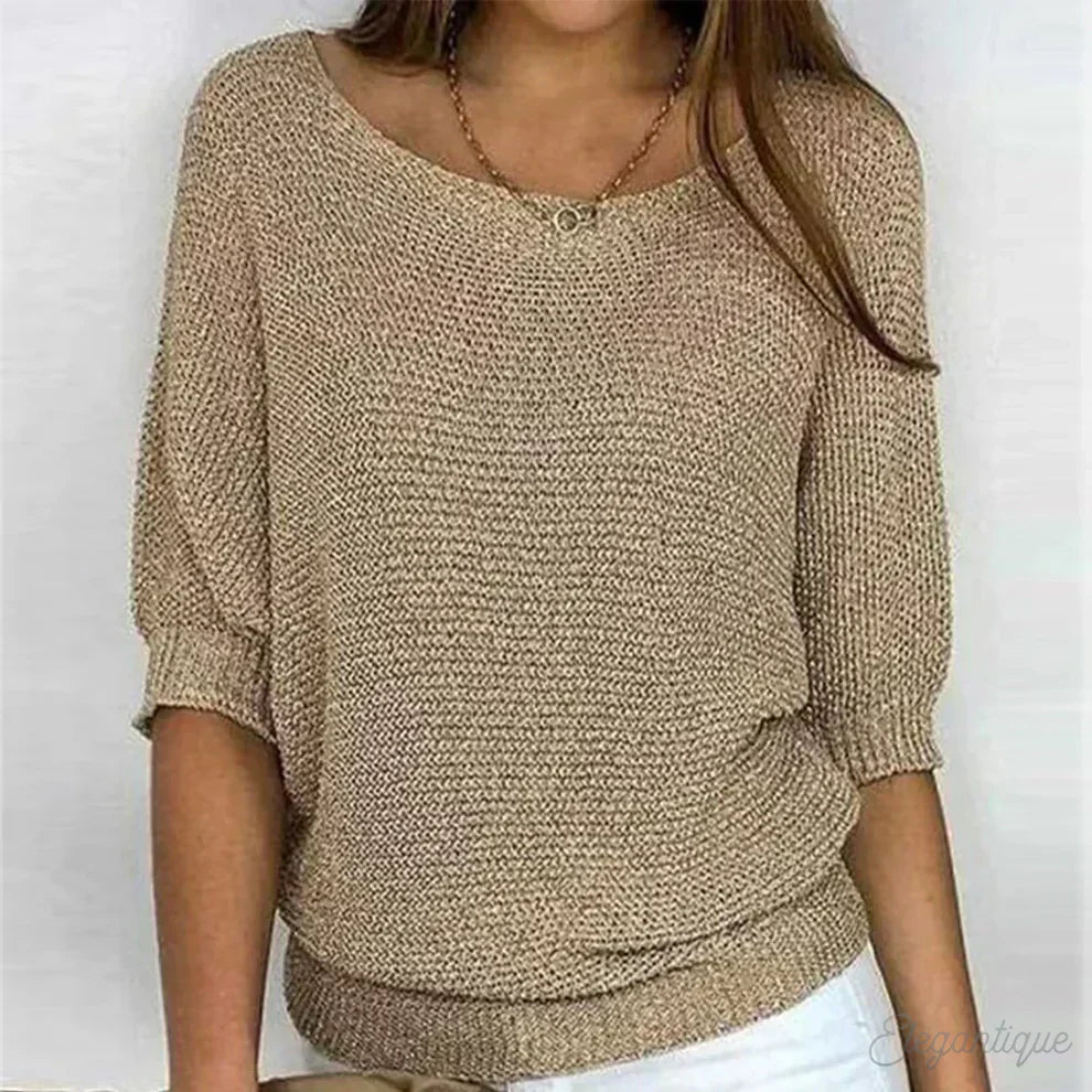 Nadya - Gemütlicher, locker gestrickter Pullover 