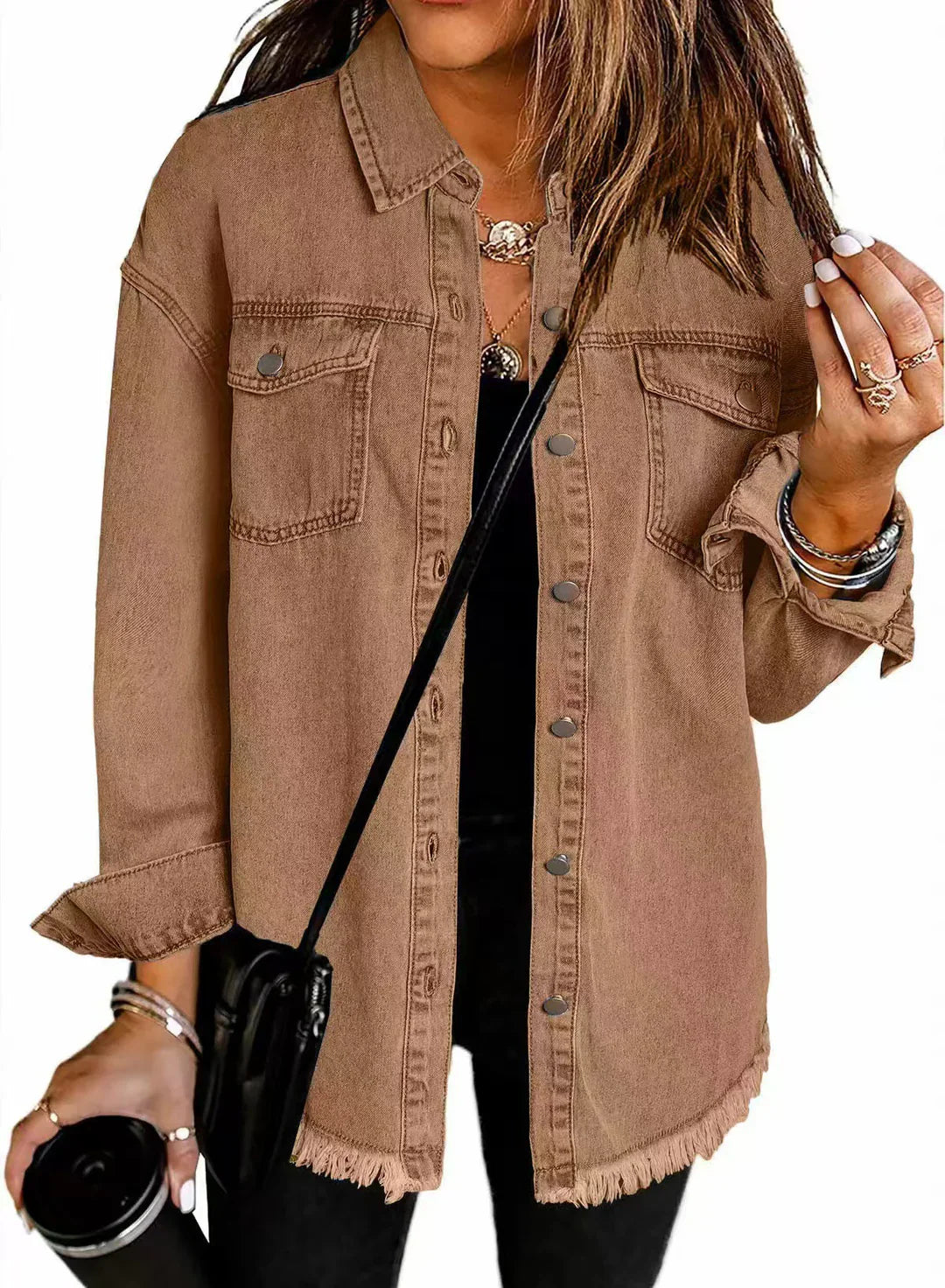Julie – Stylish Pocketed Long Jacket