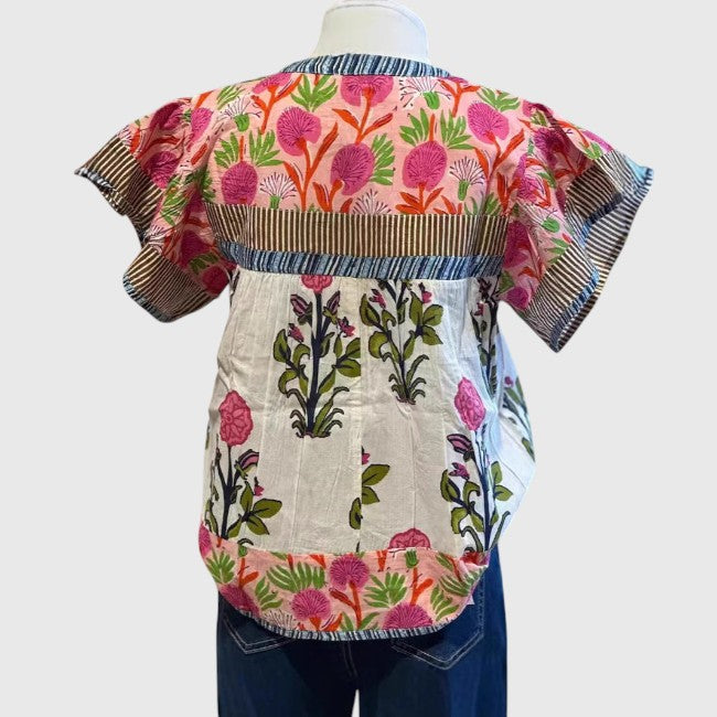 Kiara – Bestickte Boho-Bluse