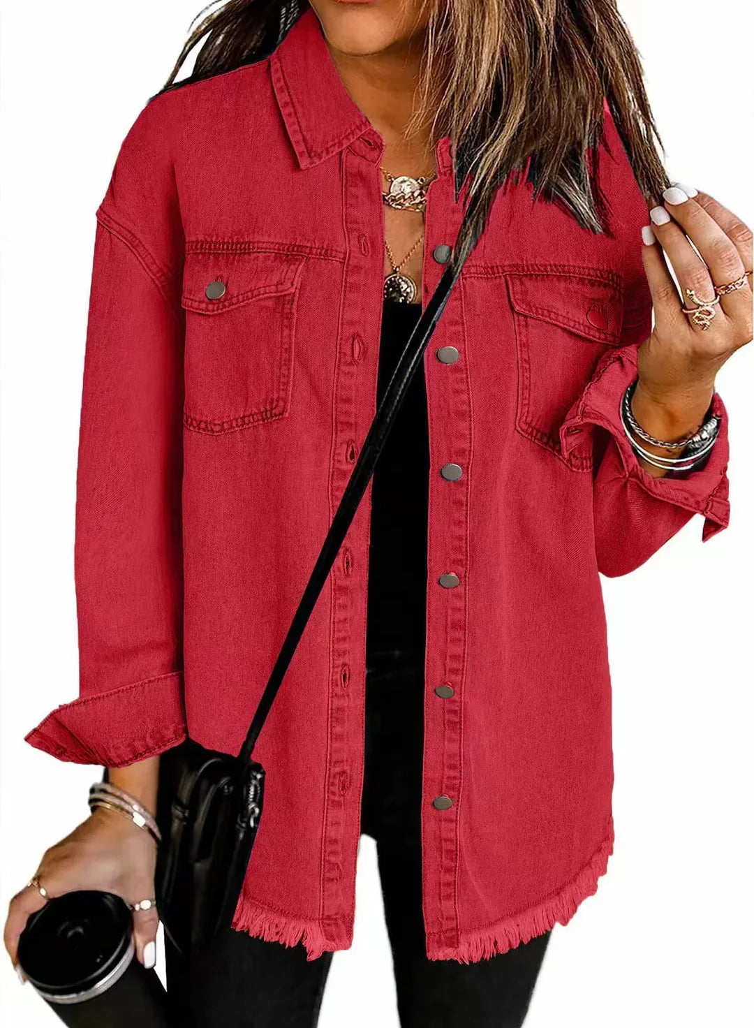 Julie – Stylish Pocketed Long Jacket