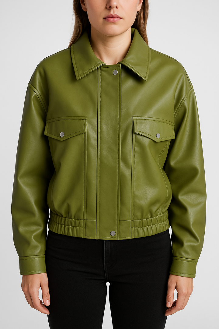 Harper - Oversized Lederjacke