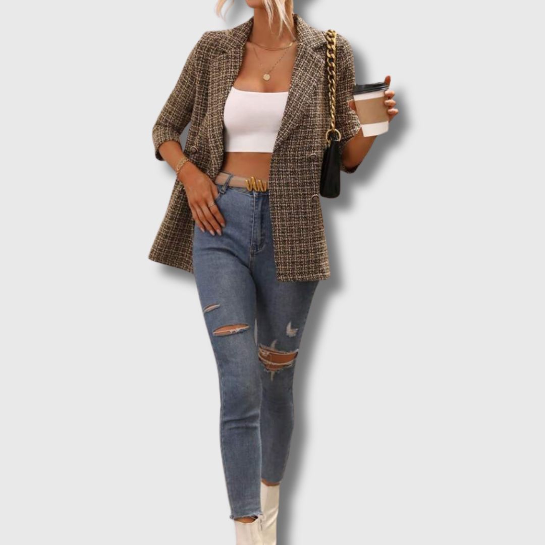 Sabine – Damen-Tweed-Blazer in limitierter Auflage