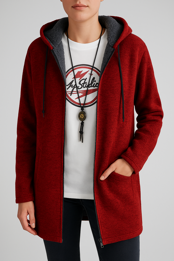 Wendy – Weiche Damenjacke mit Kapuze