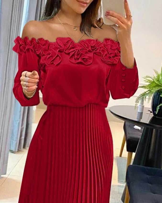 Aria - Stunning Off-Shoulder Maxi Dress