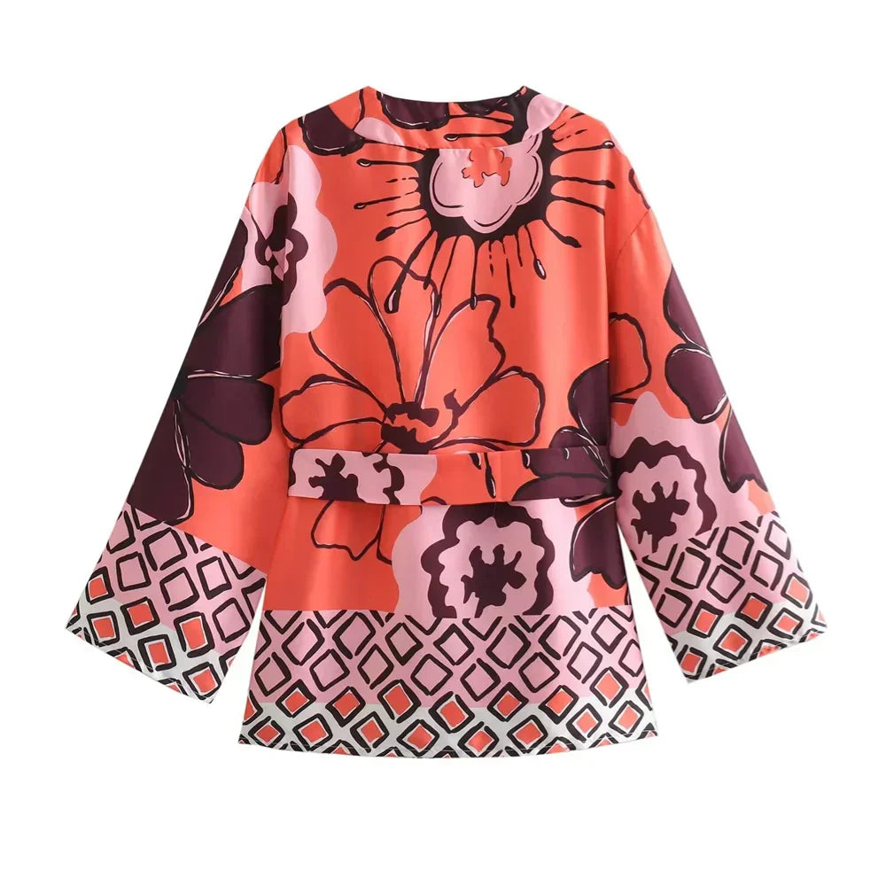 Klaudia - Modernes bedrucktes Komplettset