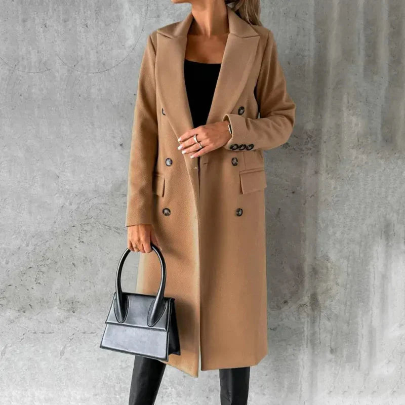 Vianne – Eleganter Trenchcoat aus Wollmischung
