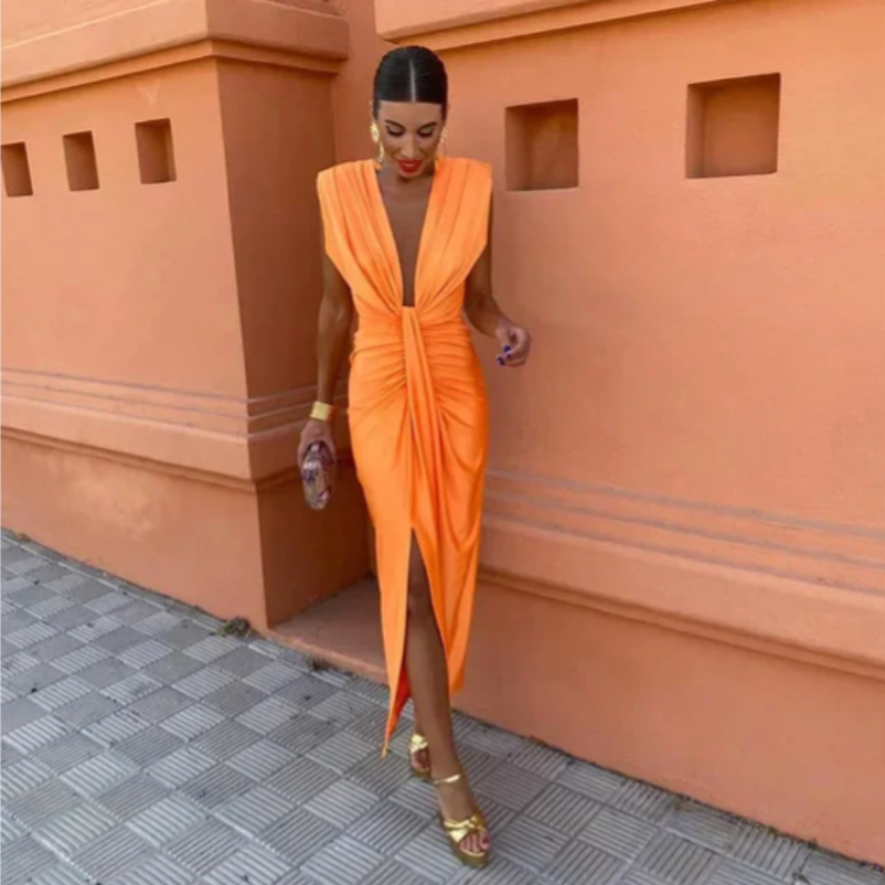 Lily | Elegantes Plisseekleid