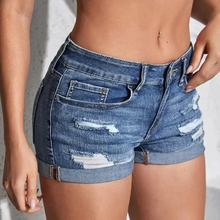 LIANE™ – Lässige Mid-Waist Denim-Shorts