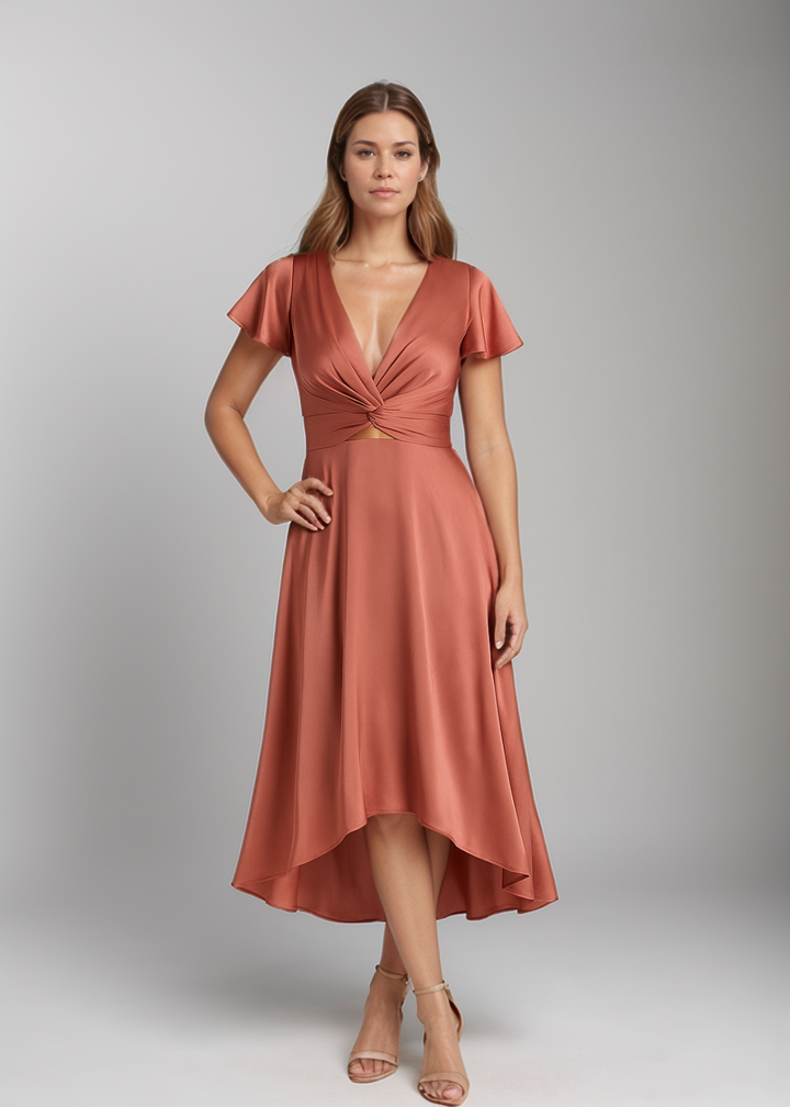 Eve - Midikleid mit dekorativem Knoten