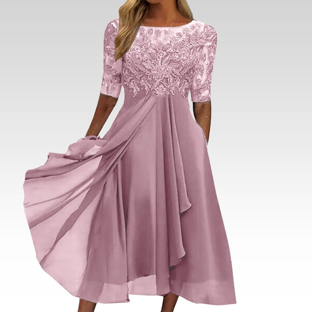 Taryn – Elegantes Midikleid aus Spitze