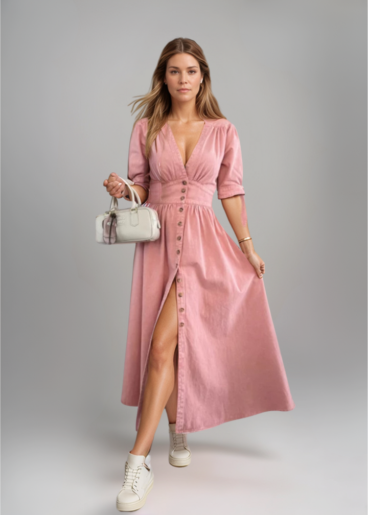 Louise – Leuchtendes Jeanskleid