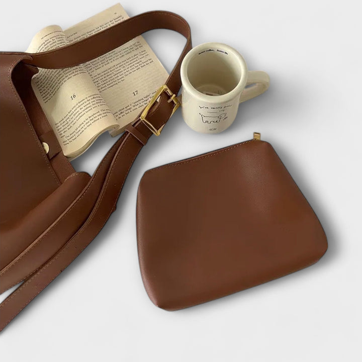 Nina – Elegante Schultertasche aus Leder