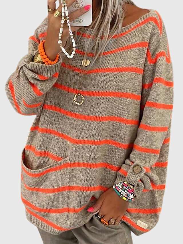 Alice Leroy | Gestreifter heller Pullover