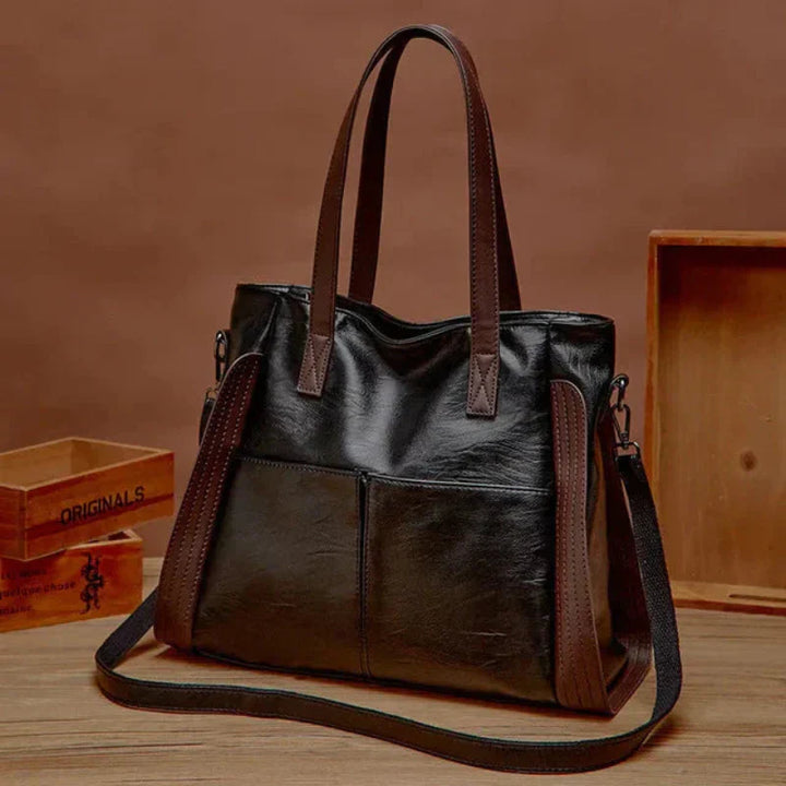 Annelin™ | Klassische Tasche aus veganem Leder 