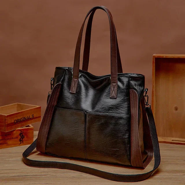 Annelin™ | Klassische Tasche aus veganem Leder 