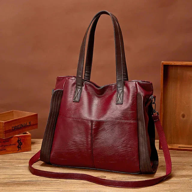 Annelin™ | Klassische Tasche aus veganem Leder 