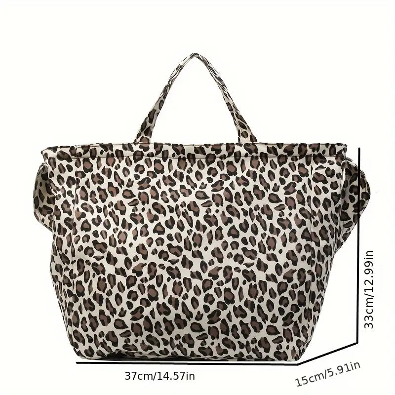 Jade – Stilvolle Tote Bag mit Leopardenmuster